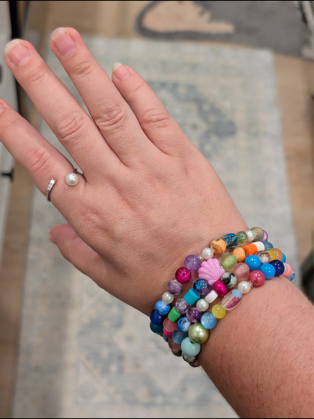 Multicolor Beaded Bracelet Women's - Picture 4 of 4